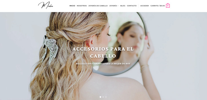 Página web venta de accesorios