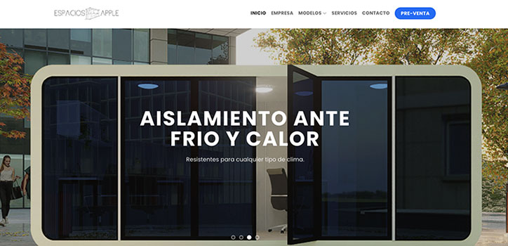 Sitio web espacios apple
